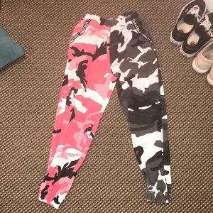 Camo double side pants